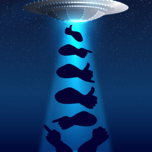 UFO Landing Canvas