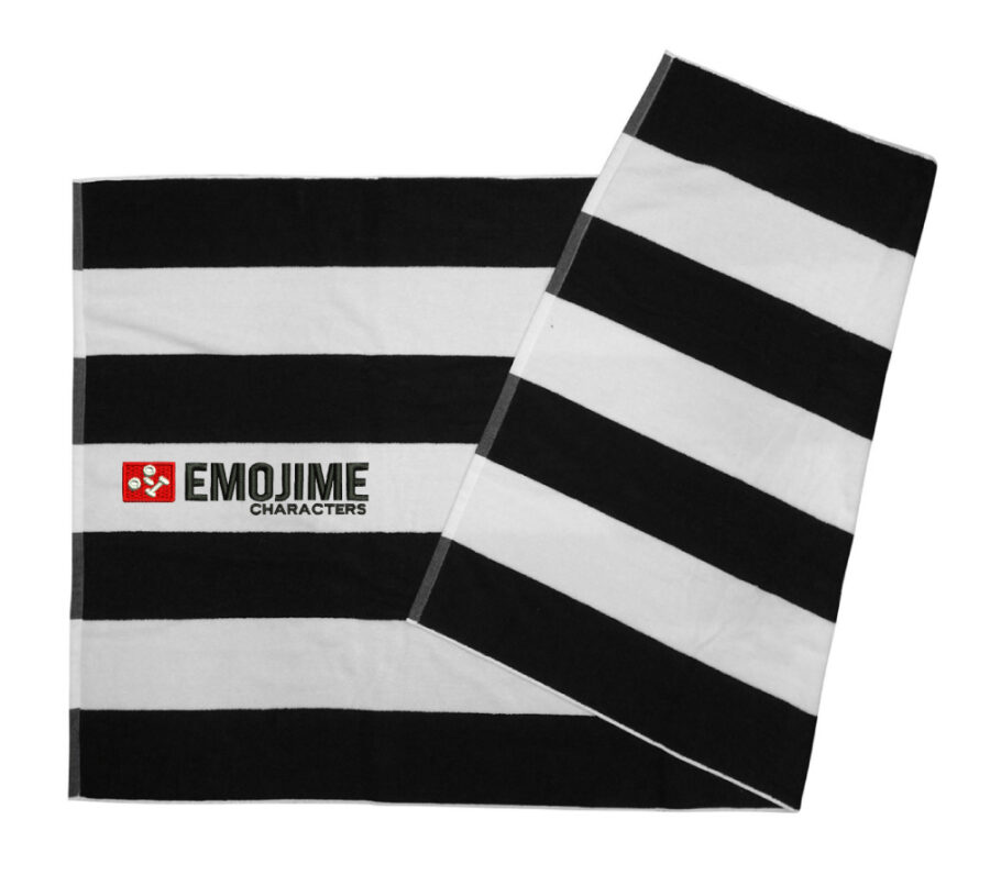 Emojime Striped BeachTowel