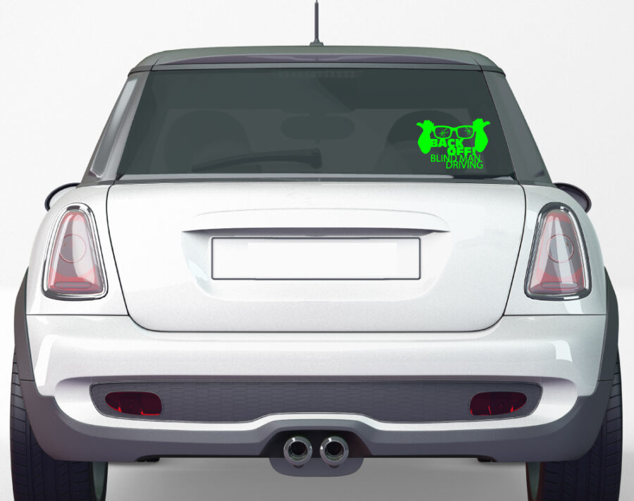 Back off Sticker