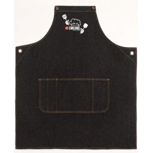 Emojime Chef's Denim Bib Apron