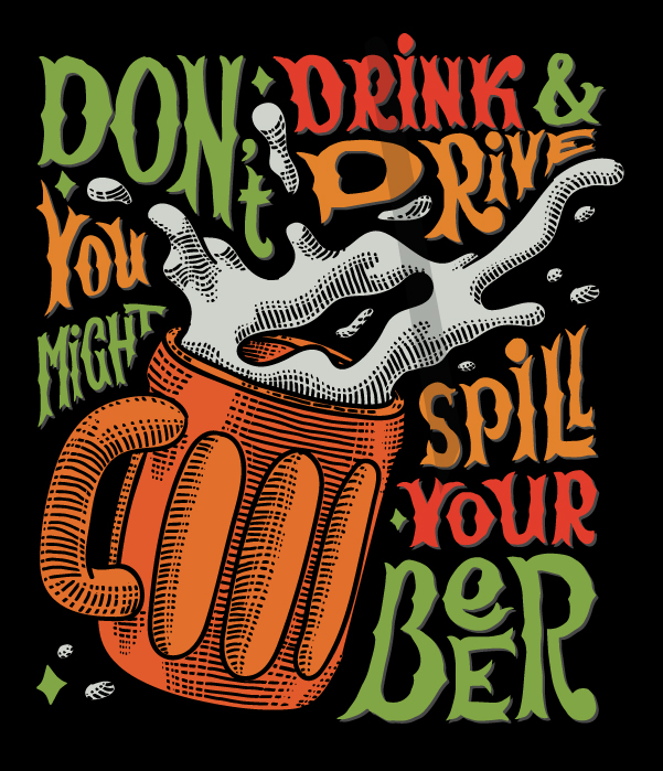 Don't spill your beer t-shirt - Image 2