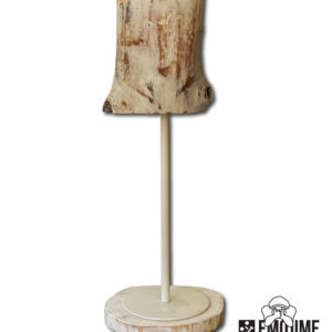 White carved table lamp